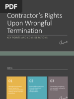 Contractor's Rights Upon Wrongful Termination