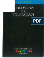 Olivier Reboul - A Filosofia Da Educação Edições 70