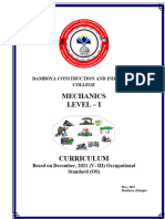 Mechanics Level - 1 Curriculme