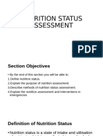 Nutrition Status Assessment