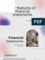 Key Features of Financial Statements