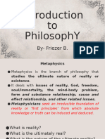 Introduction To Philosophy Ch1 and 2