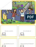 T e 786 Playground Scene and Question Cards