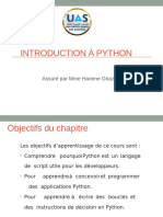 Chapitre 1 Le Langage Python Notions de Bases