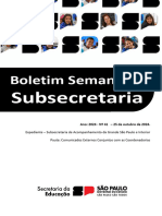 Boletim Semanal Subsecretaria - ANO 2024 - #41 - de 25 de Outubro de 2024