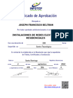 Certificado Eléctrico Infotep