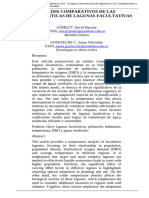 Analisis Comparativos de Las Caracteristicas de Lagunas Facultativas