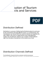 5.0 Distribution of Tourism Products and Services