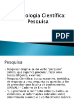 Metodologia Científica - Unidade 2 - Pesquisa