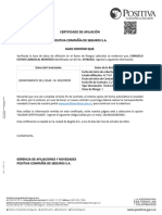 Certificado Positiva