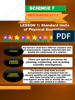 Q1 LC7.1 Standard Units of Physical Quantities