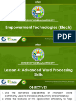 L4 Advance Word Processing Skills