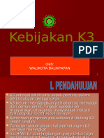 2011.kebijakan K-3 Balikpapan