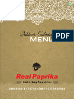 RP Catering Menu