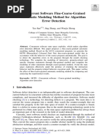 Concurrent Software Fine-Coarse-Grained Automatic Modeling Method For Algorithm Error Detection