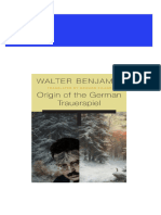 Origin of The German Trauerspiel 1st Edition Walter Benjamin