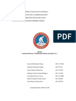 Informe Gestion Del Proyecto Panificadora Delicias Sin Gluten S.A. - Grupo 4