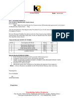 Karthikeya To Varshitha Infra Projects