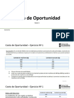 Costo de Oportunidad - Ejercicios Resueltos