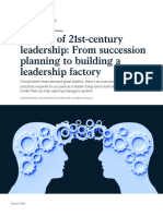 The Art of 21st Century Leadership From Succession Planning To Building A Leadership Factory - Final