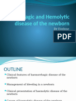 1.hemorrhagic and Haemolytic Disease of The Newborn