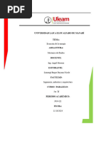 Ejercicios de La Ecuación de La Energía. Dayana Limongi Baque