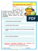 Jueves 24 Ficha Mat Resolvemos Problemas de Cambio 4