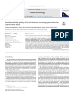 Evolution of The Quality of Forest Biomass For Energy Generation in A