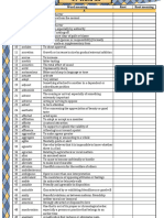 Word and Root List