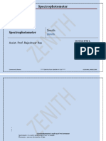 Spectrophotometer MCQ