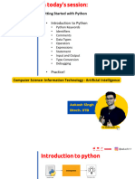 Class 11 Introduction To Python CS IP