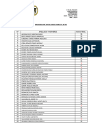 Registro de Nota Final para El Acta