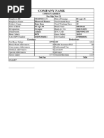 Salary Slip Format in Excel With Formulas 1