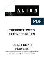 Alien - Fate of The Nostromo - TDW Extended Rules