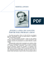 Puede La Ideia de Sanción Servir para Probar A Dios - Sertillanges