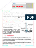 Cours - Titrages de Solutions