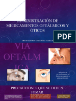 Administracion de Medicamentos Oftalmicos y Oticos