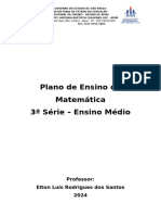 Plano de Ensino 1º Bimestre - Matemática - Prof. Elton Luis Rodrigues Dos Santos