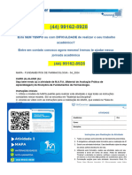 ETAPA I Idealize Que Você É Um Dos Alunos Da Professora Camila e Com Base No Conteúdo Teórico Disponibilizado Na Disciplina, Você Deve Seguir Os Seguintes