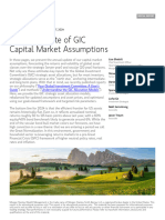 Annual Update of GIC Capital Market Assumptions