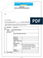 Pmegp Annexure Iii - Sanction Communication