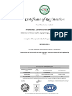 Andromeda Construction - ISO 9001 - 2015 Draft Certificate