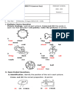 P1 English - Worksheet #6 Answer Key