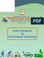 Policy Document On Environment and Energy