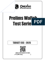 PW Only IAS Prelims 2025 Test 3 With Solution