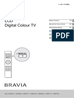 TV Sony Bravia Manual 4180178261 - LT7