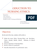 Introduction To Nursing Ethics Anny