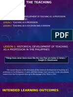 Chapter 1 Histofrical Development of Teaching Profession in The Philippines Revised July 2021 Autosaved 1