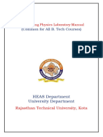 Engineering Physics Experiments Lab Manual 1