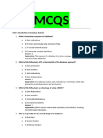 MCQS DBMS